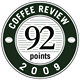 Coffee Cuppers 92 points